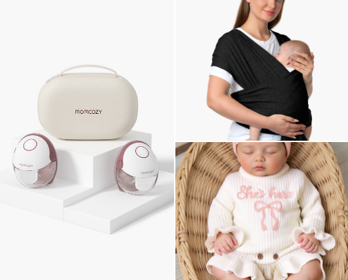 Mom and baby essentials cover photo collage