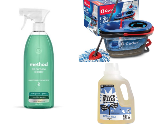 A clean home is a happy home cover photo collage