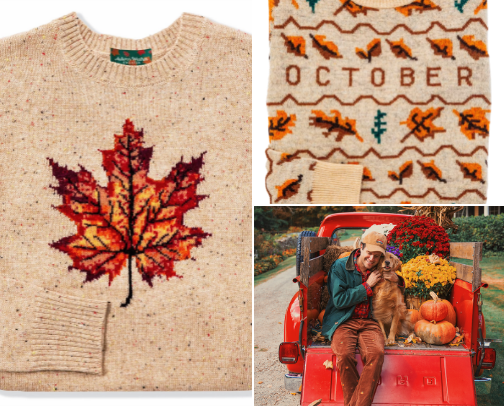 Iconic Fall Sweaters by Kiel James Patrick cover photo collage