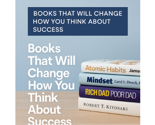 📘 Top Books to Transform Your Mindset and Build Wealth cover photo collage