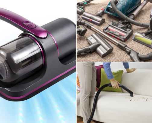 Household products at home cover photo collage