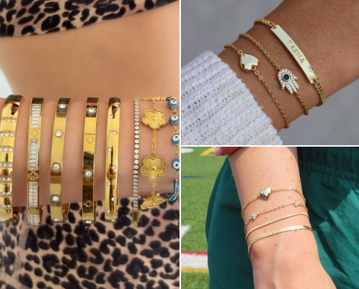 favourite pieces of affordable jewellery🥂🐆⭐️✨🎱 cover photo collage