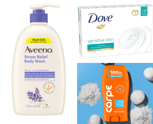 Hygiene product must haves cover photo collage