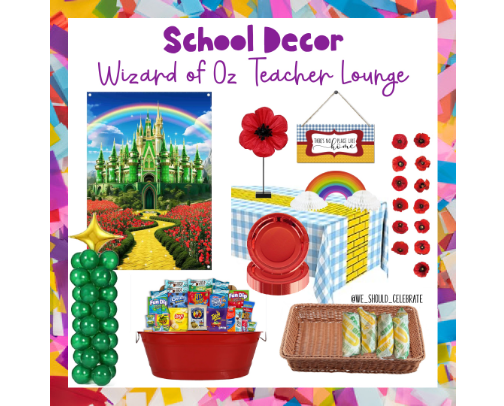 Teacher Lounge- Wizard of Oz Theme cover photo collage