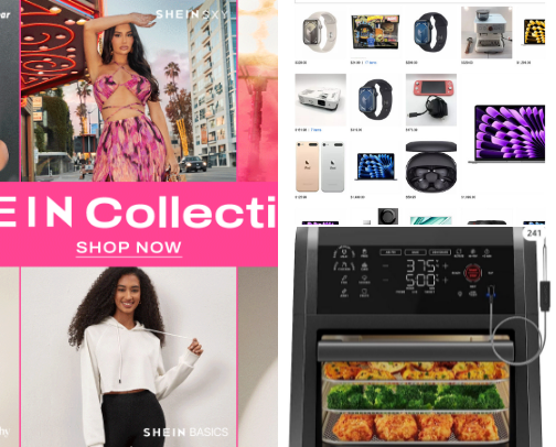 Shopping Online cover photo collage
