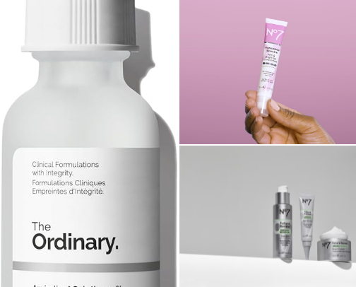 Are you 40 or older?  These are some of the Skincare Essentials I use to hydrate, moisturize and diminish wrinkles cover photo collage