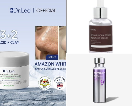 Skin and hair care cover photo collage