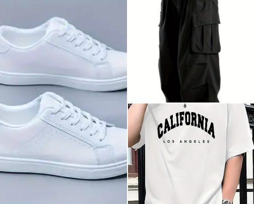 Men's clothes cover photo collage