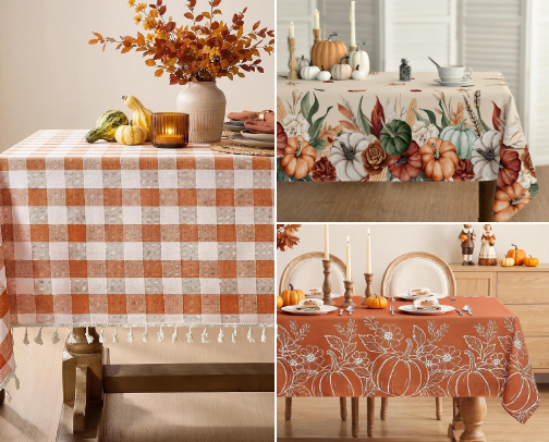 Everything I’d Use for a Cozy Thanksgiving Table cover photo collage