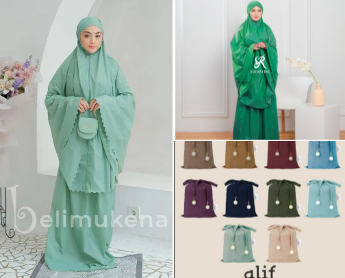 Muslim prayer outfit cover photo collage