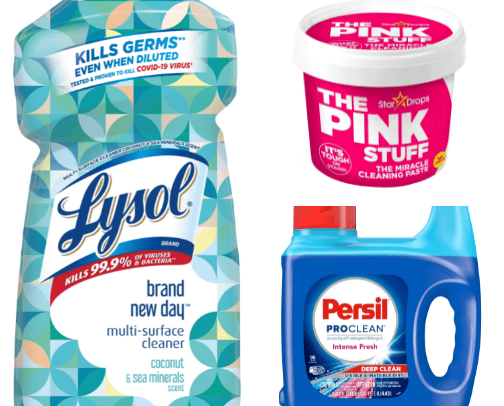 My favorite cleaning supplies cover photo collage
