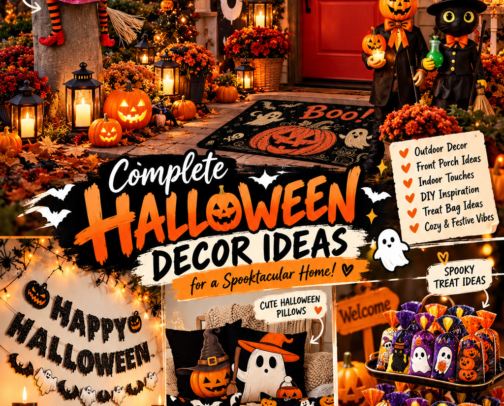 Halloween Decor Guide cover photo collage