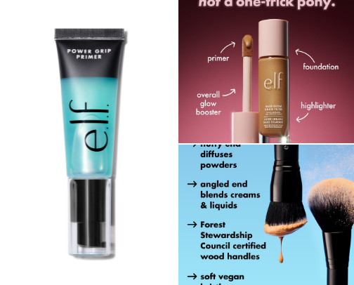 E.l.f affordable must haves ✨ cover photo collage