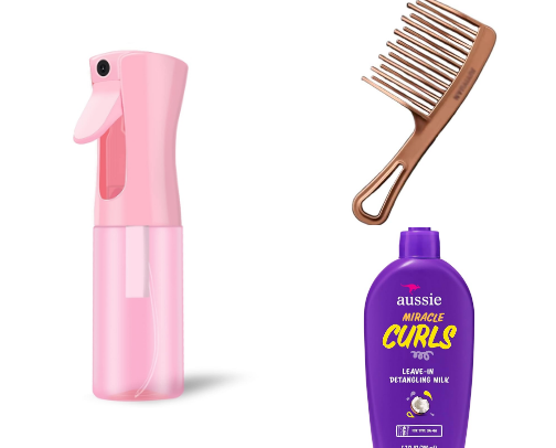 Curly Hair Routine <3 cover photo collage
