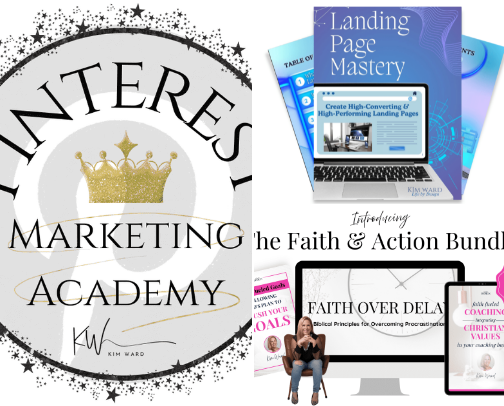 Pinterest Marketing with Kim Ward cover photo collage