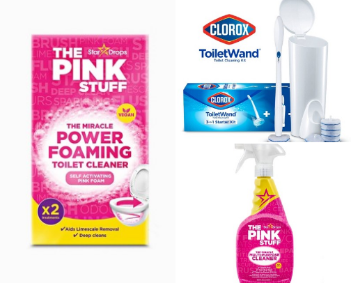 Cleaning products cover photo collage