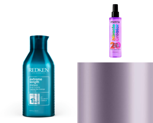 Hair products cover photo collage