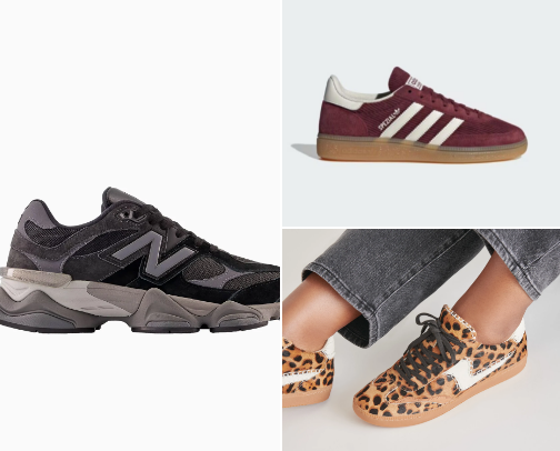 Stylish and casual sneakers☁️ cover photo collage
