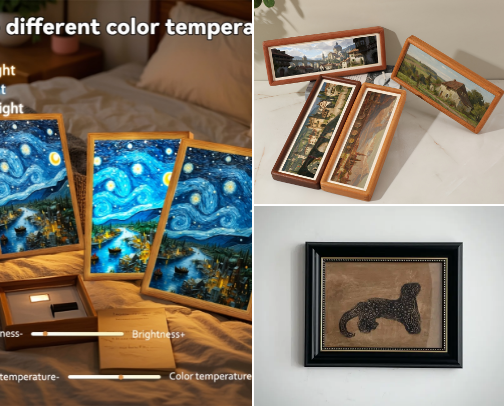 Temu home decor cover photo collage