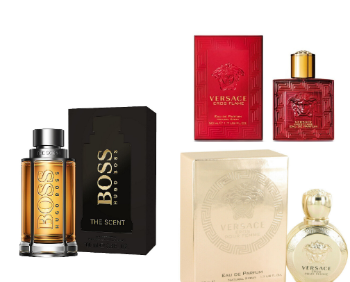 Male products cover photo collage