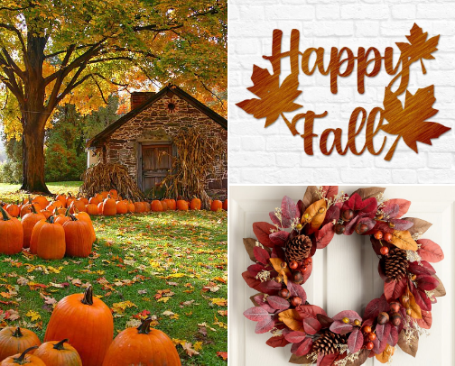 Fabulous Fall Decor Warmly Embraced in My Home cover photo collage