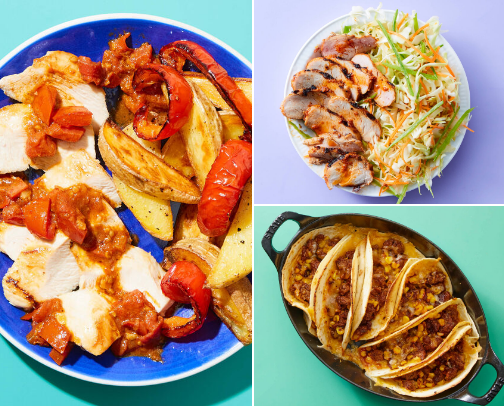 Fast food delivery cover photo collage