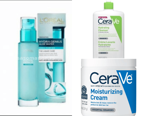 Skin care cover photo collage