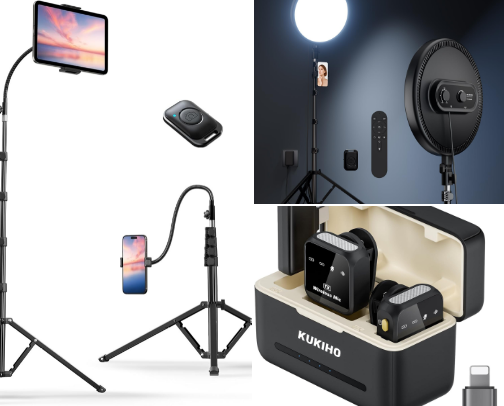 My content creator setup cover photo collage