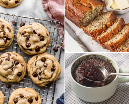 Easy things to bake as a college student cover photo collage