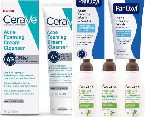 Top 10 Acne Foaming Cream Cleanser cover photo collage