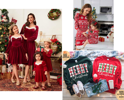 Christmas Outfits cover photo collage