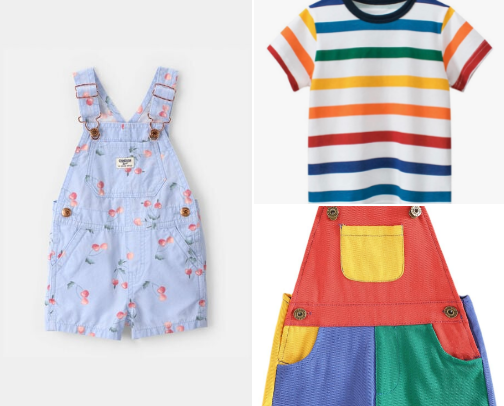 Summertime toddler/baby clothes ☀️🕶️ cover photo collage