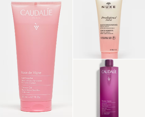 Shower gel cover photo collage