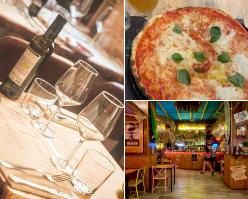 An Italian Tour: Eating Through the Old World from Roma North cover photo collage