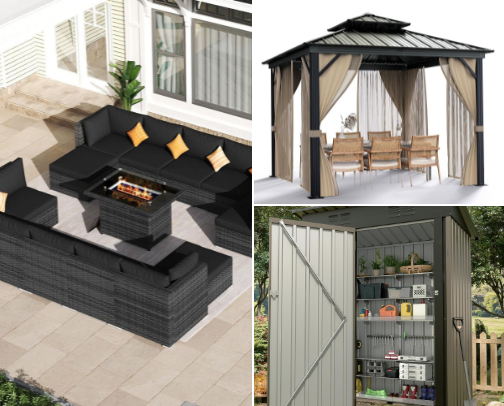 Real Life Mom Summer Backyard Setup ☀️ cover photo collage