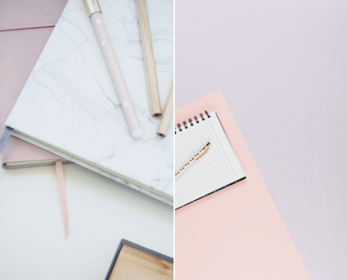 School supplies cover photo collage