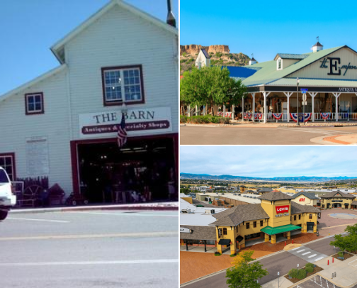 Boutiques & Beyond: Castle Rock Shopping Gems cover photo collage