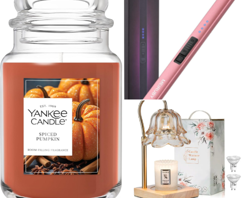 My favorite candles, plug ins, oil warmers etc... cover photo collage