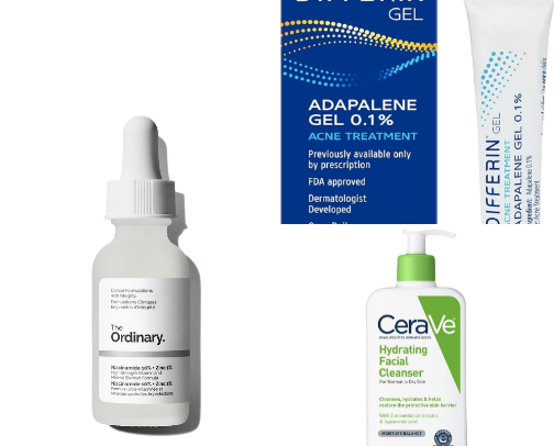 the greatest simple skincare routine🫧 cover photo collage