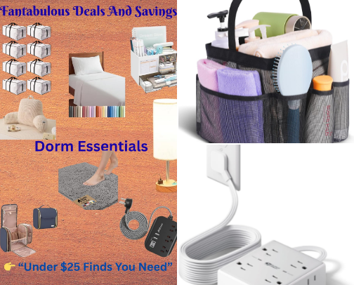 Dorm Room Essentials Under $25 - Amazon Finds cover photo collage