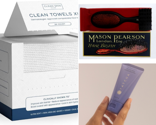 My staples for healthy hair and skin🧖🏼‍♀️🌷 cover photo collage