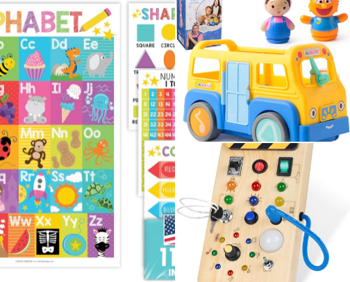 Toddler toys and Learning! cover photo collage