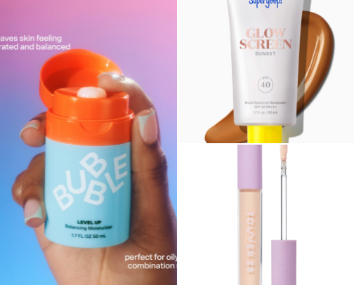 The BEST beauty products for a glowy looks without breaking you out🎀💄 cover photo collage