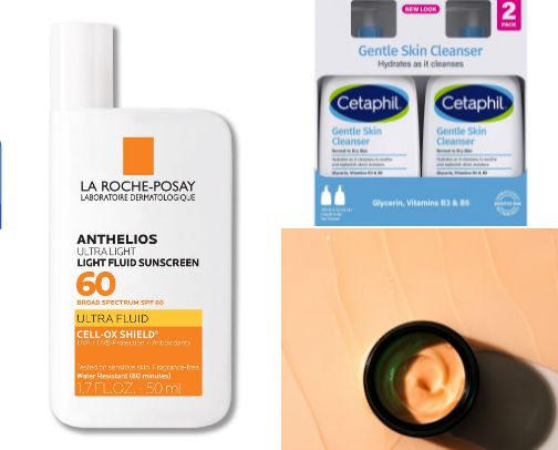 Skincare cover photo collage