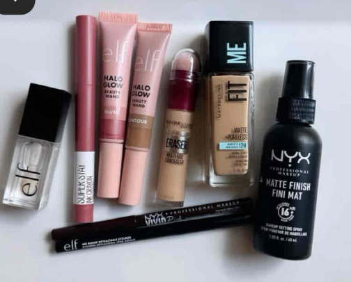 Affordable / Drugstore makeup cover photo collage