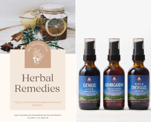 My favorite herbal remedies & natural wellness finds cover photo collage