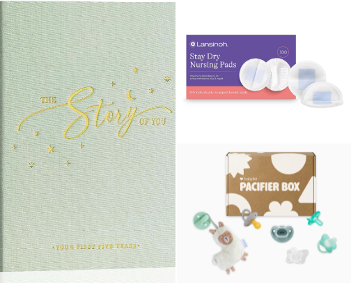 The Perfect Baby Shower Gift List cover photo collage