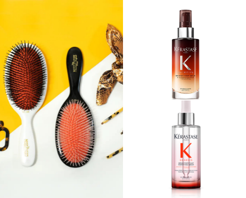 Hair (my brushes / top products) cover photo collage