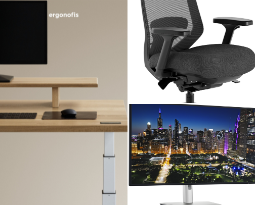 The Cozy & Organic Home Office: 20 Essentials for a Calm Workspace cover photo collage