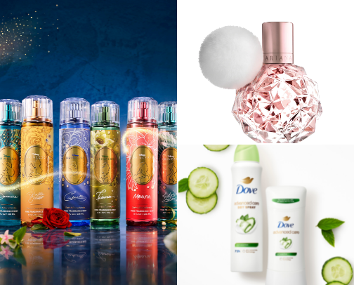 Perfume & body mist cover photo collage